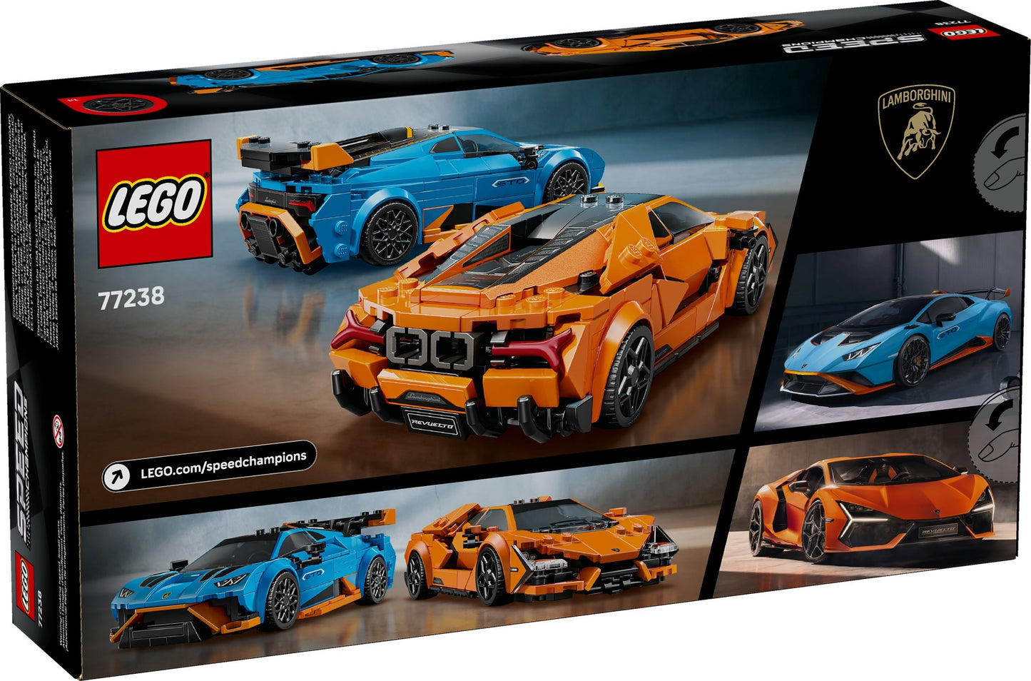 LEGO 77238 Speed Champions Lamborghini Revuelto & Huracán STO