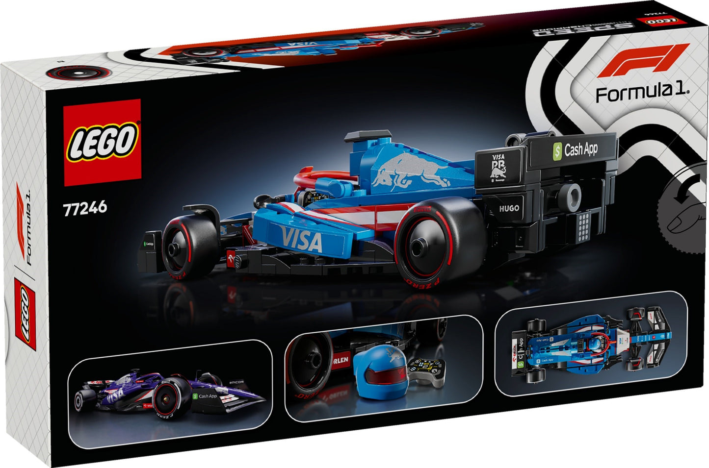 LEGO 77246 Speed Champions Visa Cash App RB VCARB 01 F1 Race Car
