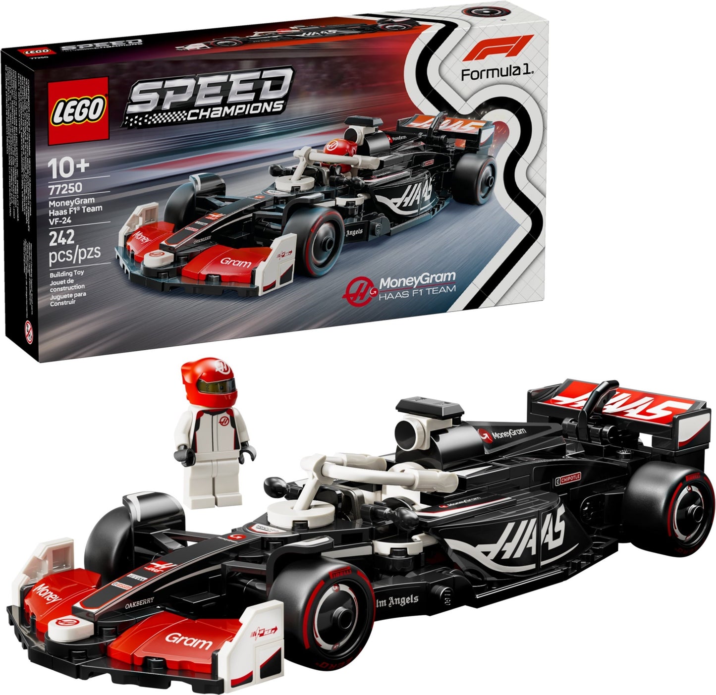 LEGO 77250 Speed Champions MoneyGram Haas F1 Team VF-24 Race Car
