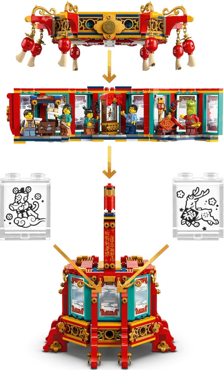 LEGO 80116 Seasonal Trotting Lantern - Chinese New Year