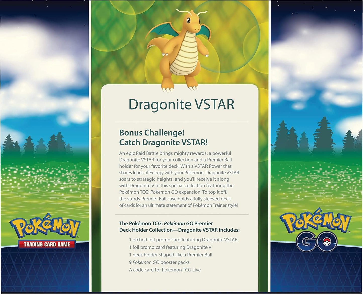 Pokemon TCG Pokemon GO Premier Deck Holder Collection Dragonite VSTAR