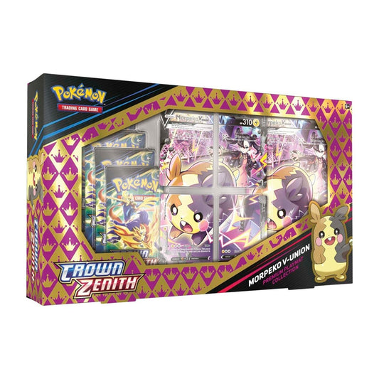 Pokemon TCG Crown Zenith Premium Playmat Collection Morpeko V-Union - imperfect box