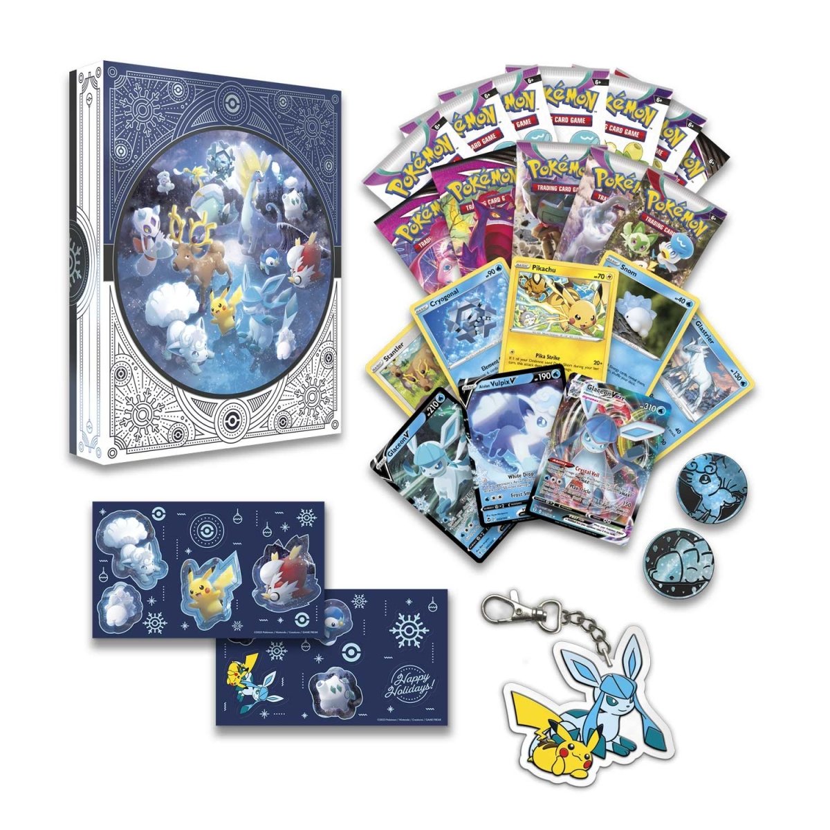 Pokemon TCG Holiday Advent Calendar 2023 (Glaceon, Alolan Vulpix)
