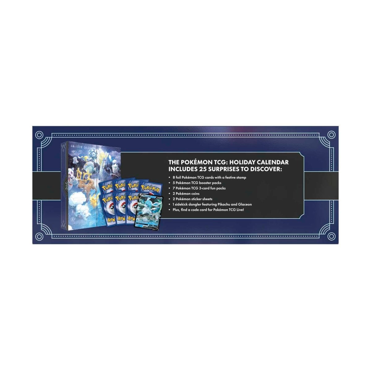 Pokemon TCG Holiday Advent Calendar 2023 (Glaceon, Alolan Vulpix)