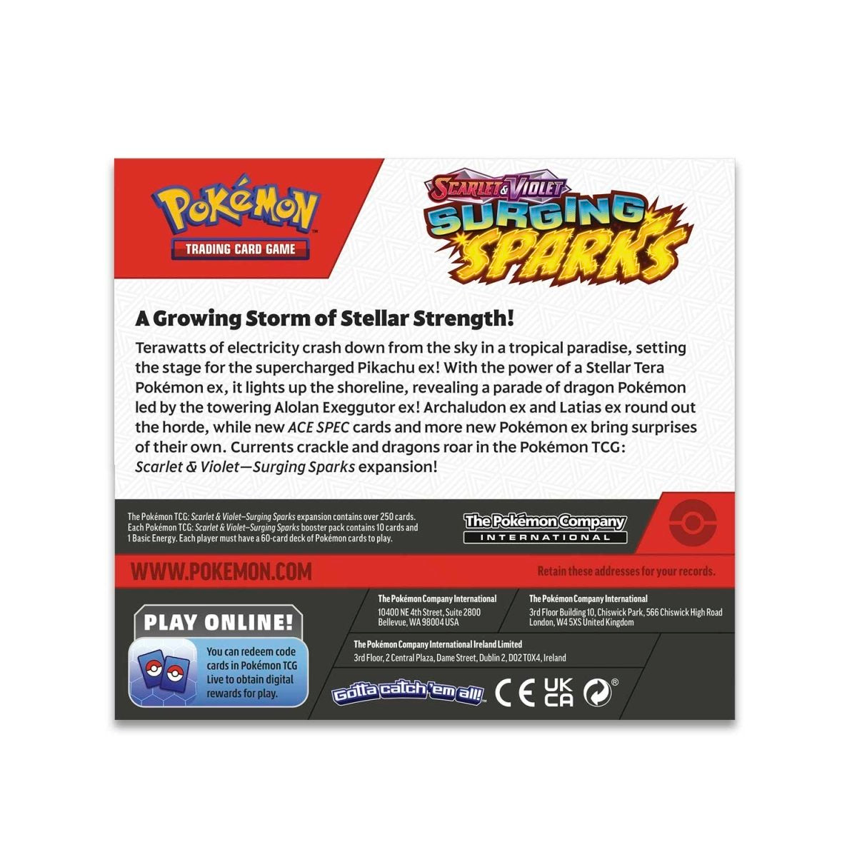 Pokemon TCG Scarlet & Violet Surging Sparks Booster Display Box (36 Packs)