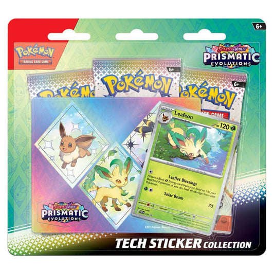 Pokemon TCG Prismatic Evolution Tech Sticker Collection - Lefeon
