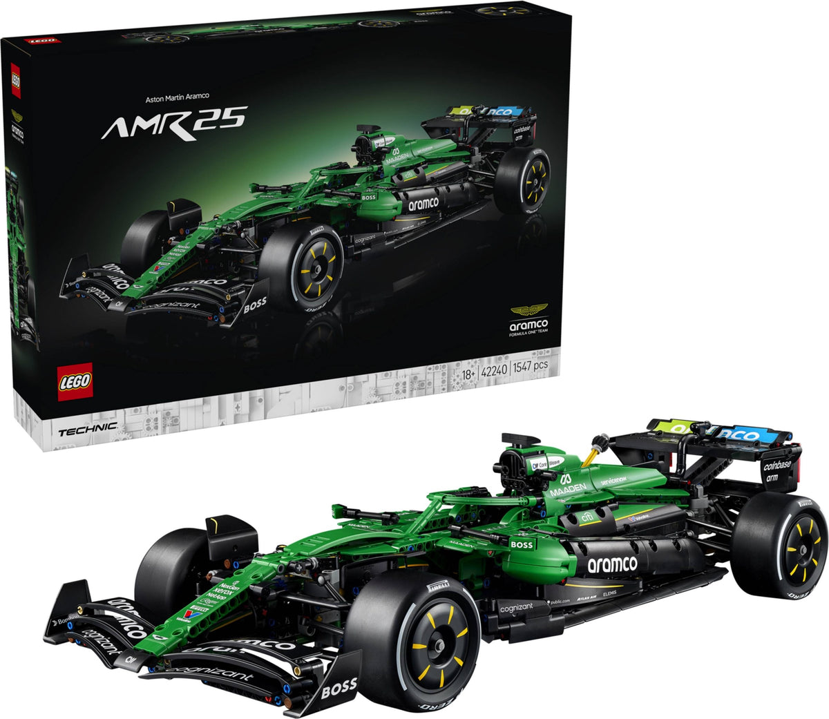 LEGO 42240 Aston Martin Aramco AMR25 F1 Car