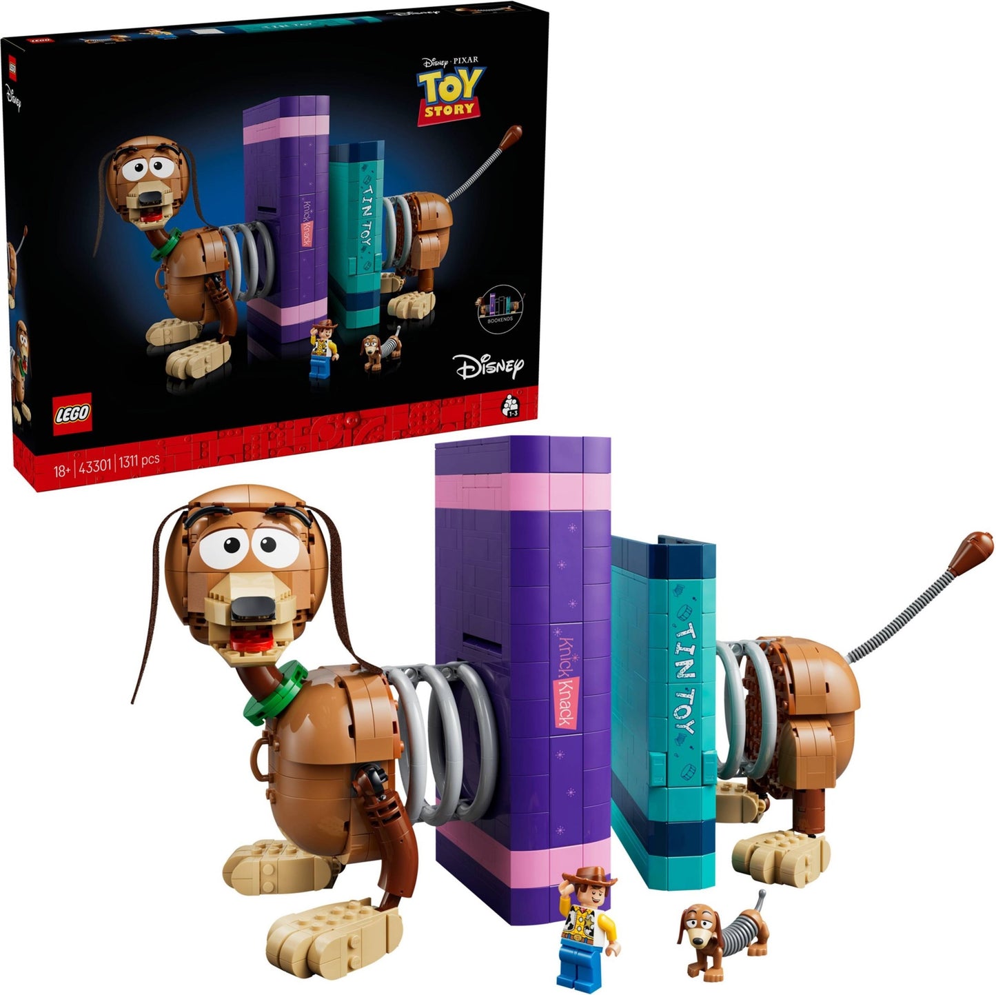 LEGO 43301 Disney Toy Story Slinky Dog Bookends
