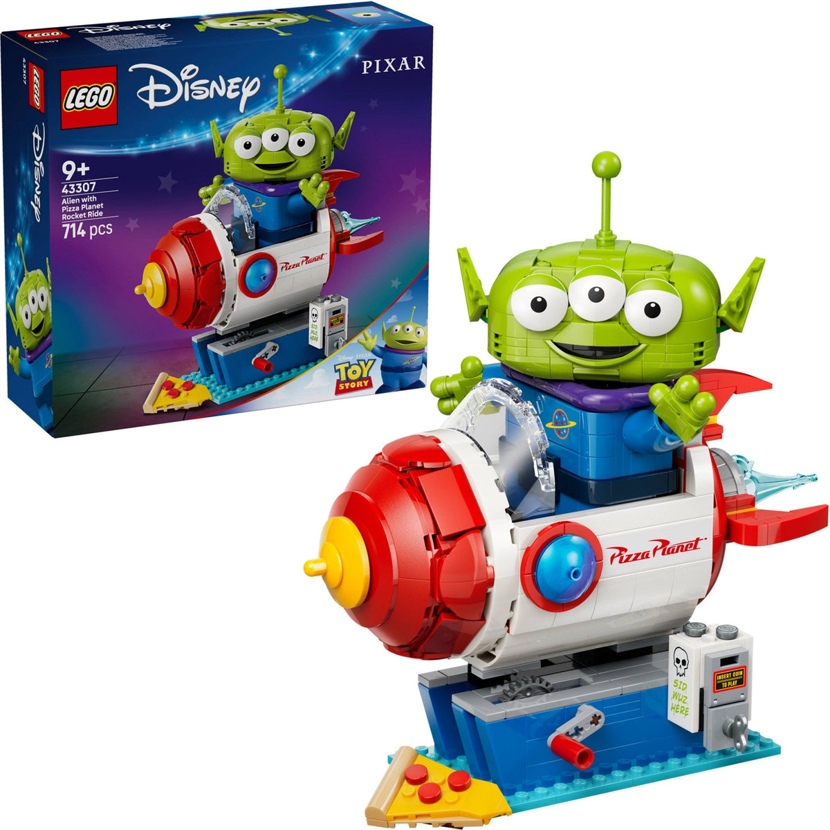 LEGO 43307 Alien with Pizza Planet Rocket Ride