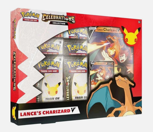 Pokemon TCG Celebrations Collection Lance's Charizard V Box