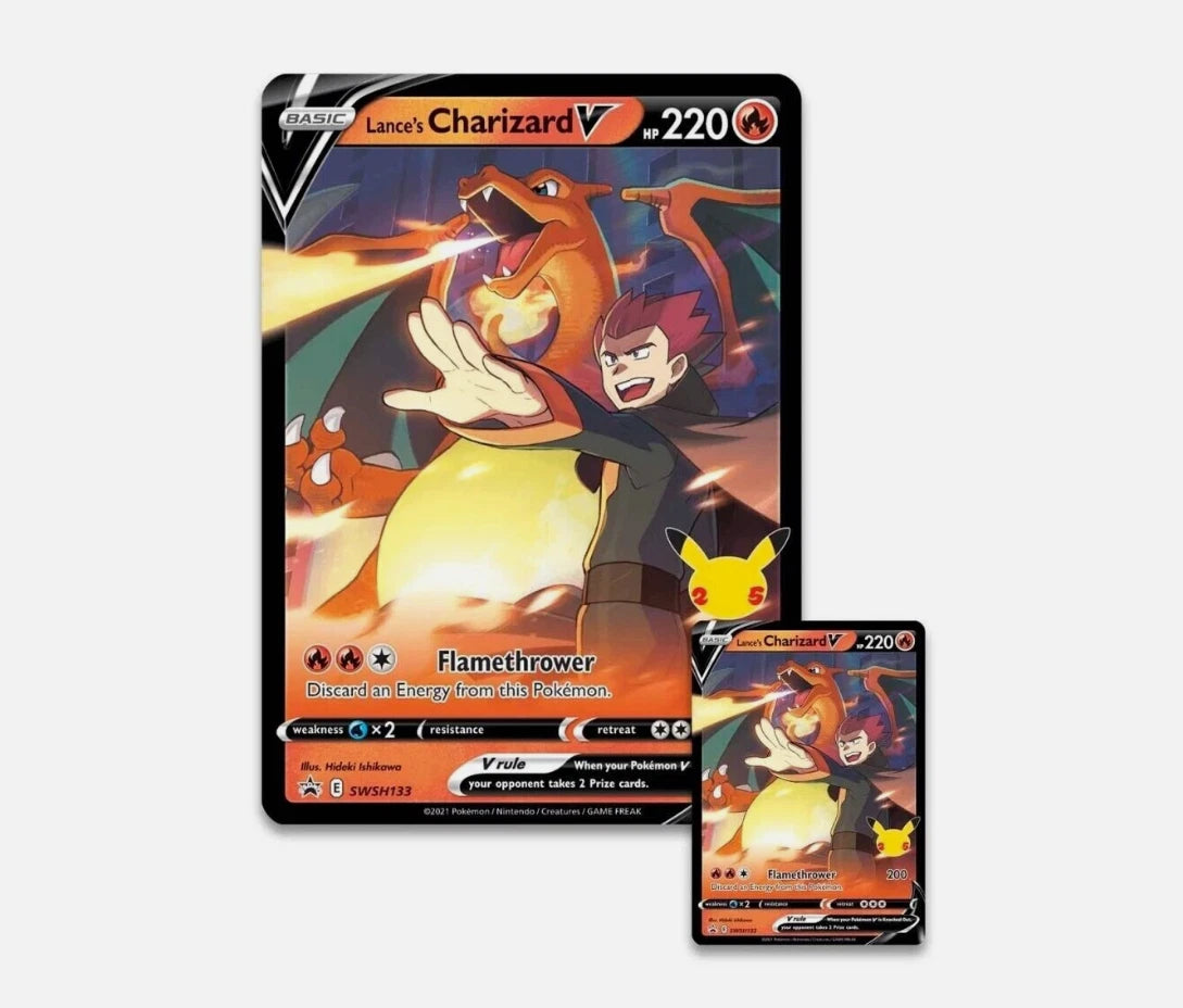 Pokemon TCG Celebrations Collection Lance's Charizard V Box
