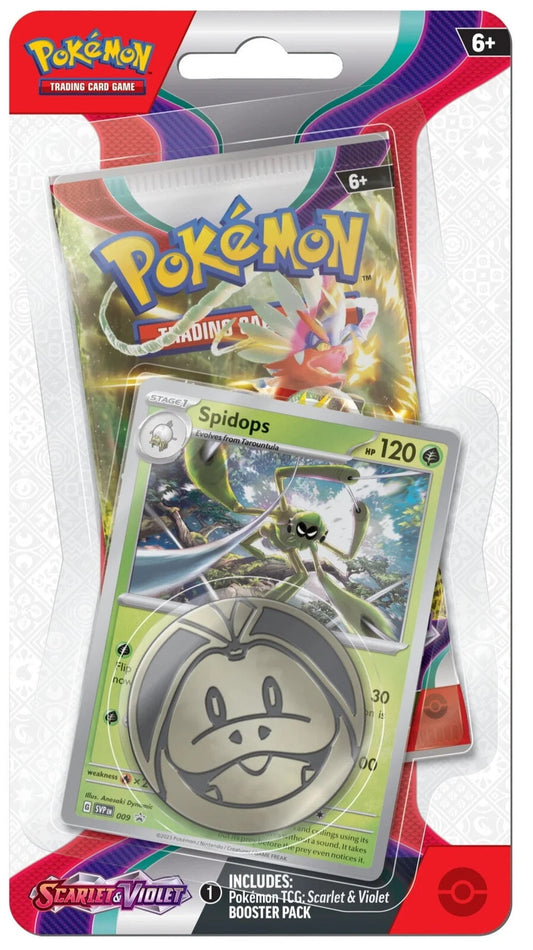 Pokemon TCG Scarlet & Violet Checklane Blister Pack - Spidops